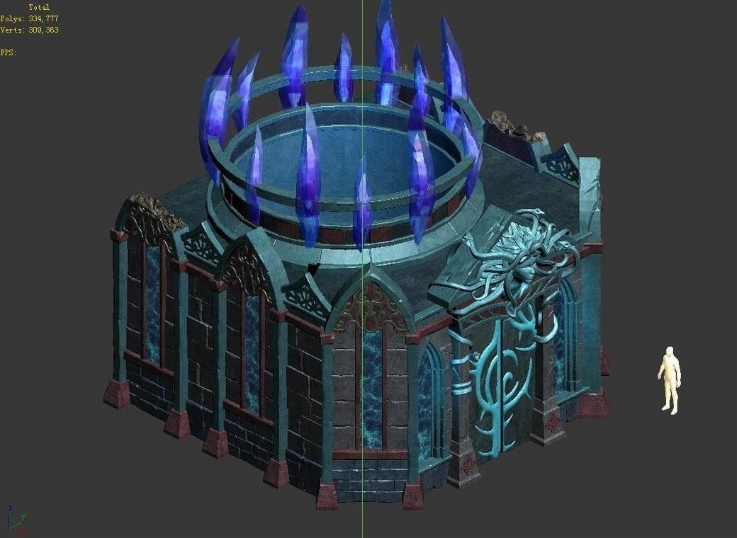 Game Palace - Temple of the Earth 02 3D model_6