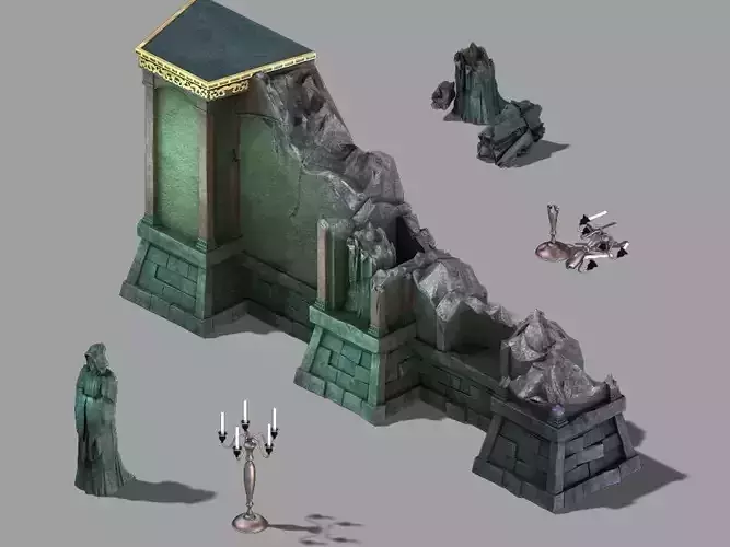 Game Palace of the Earth - Half-Born Palace Wall 01