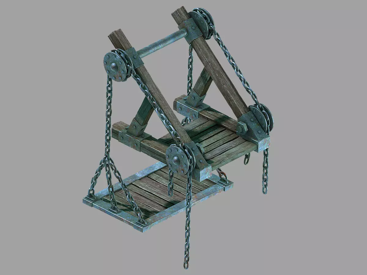 Game Underground Palace Entrance - Ladder 3D model