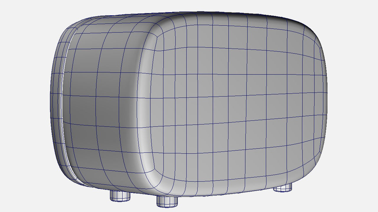 Microwave Cartoon 3D model_14