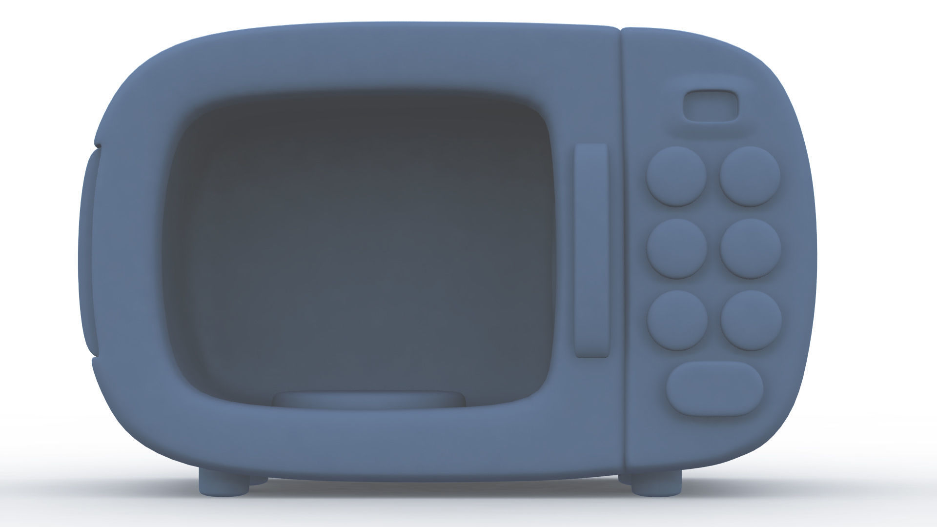 Microwave Cartoon 3D model_8