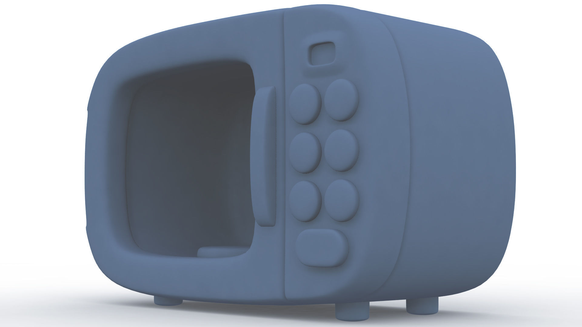 Microwave Cartoon 3D model_7