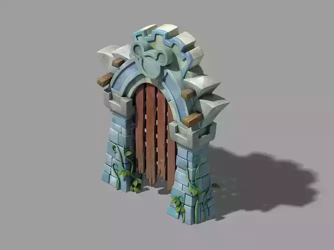 Game Cartoon - City - City Gate 03