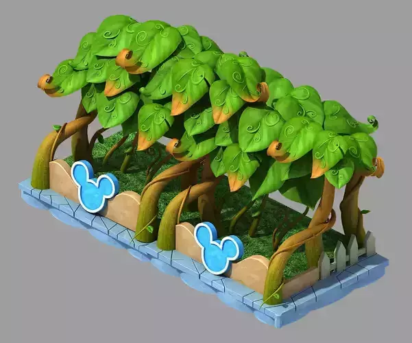 Game Cartoon - City - City Wall 02