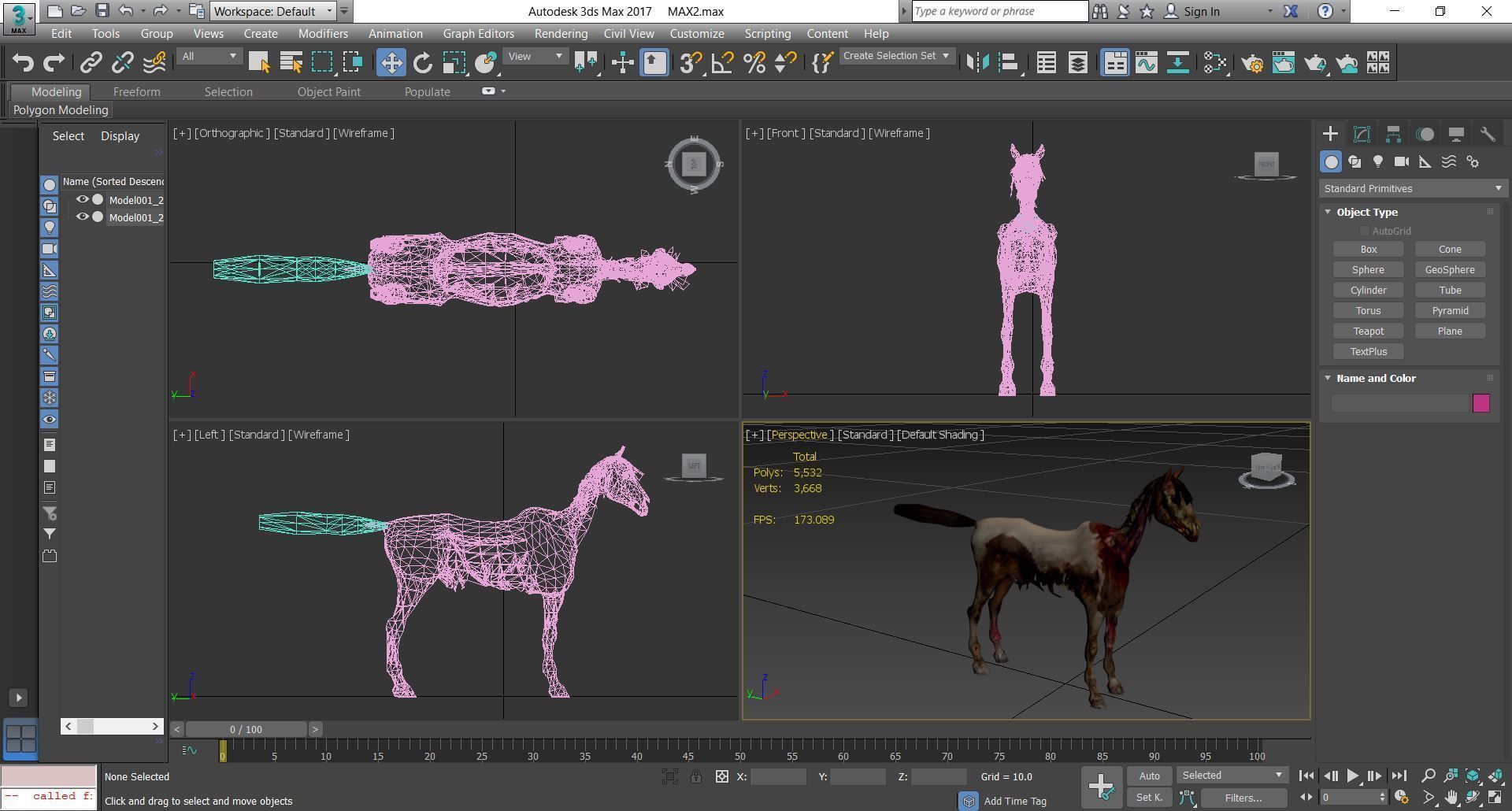 Horse - C2 3D model_3