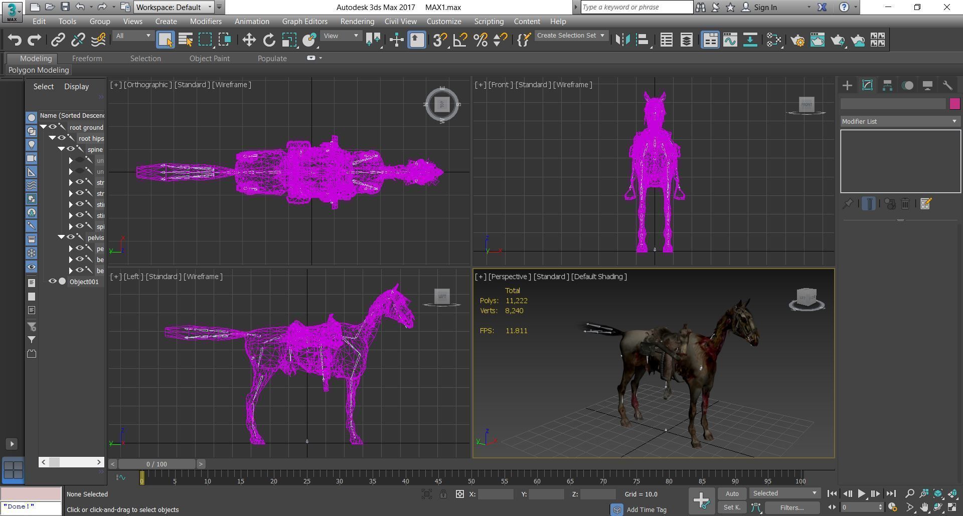 Horse - C3 3D model_1