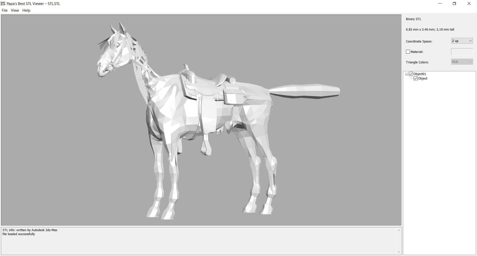 Horse - C3 3D model_7