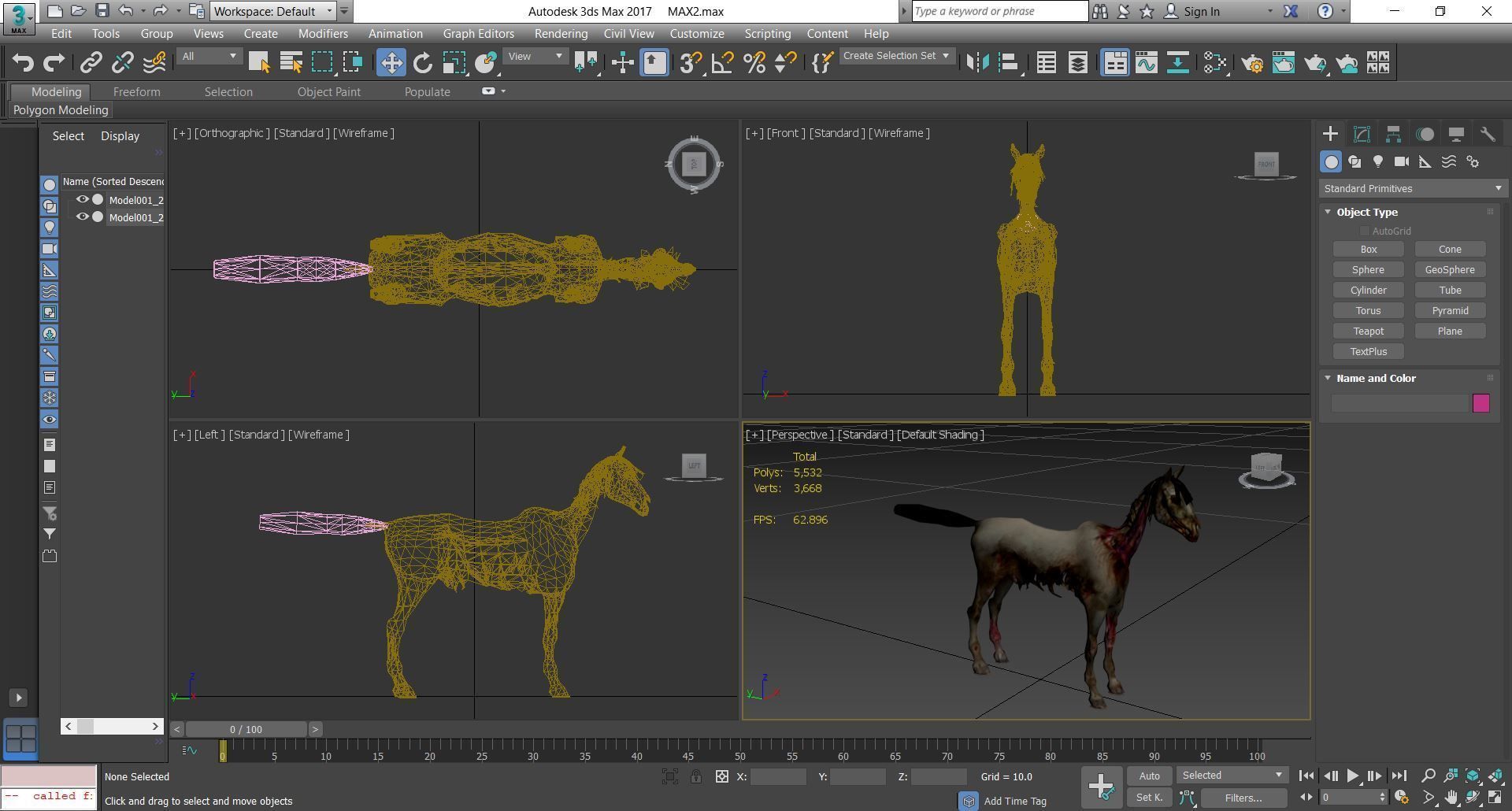 Horse - C4 3D model_3