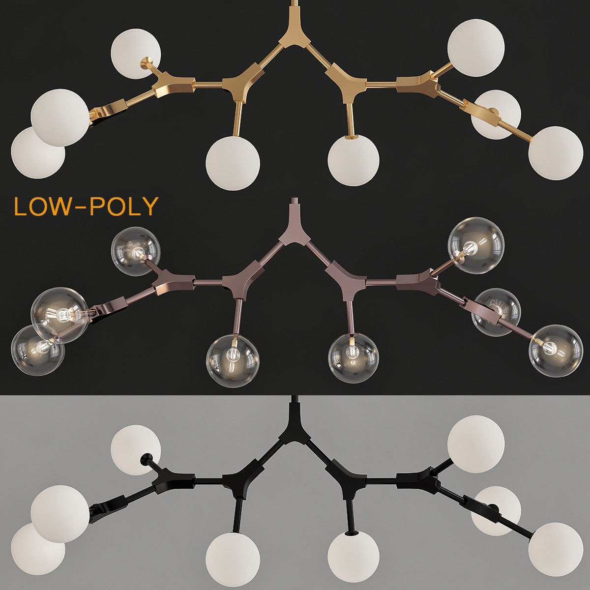 Chandeliers collection mega pack 100 models _96