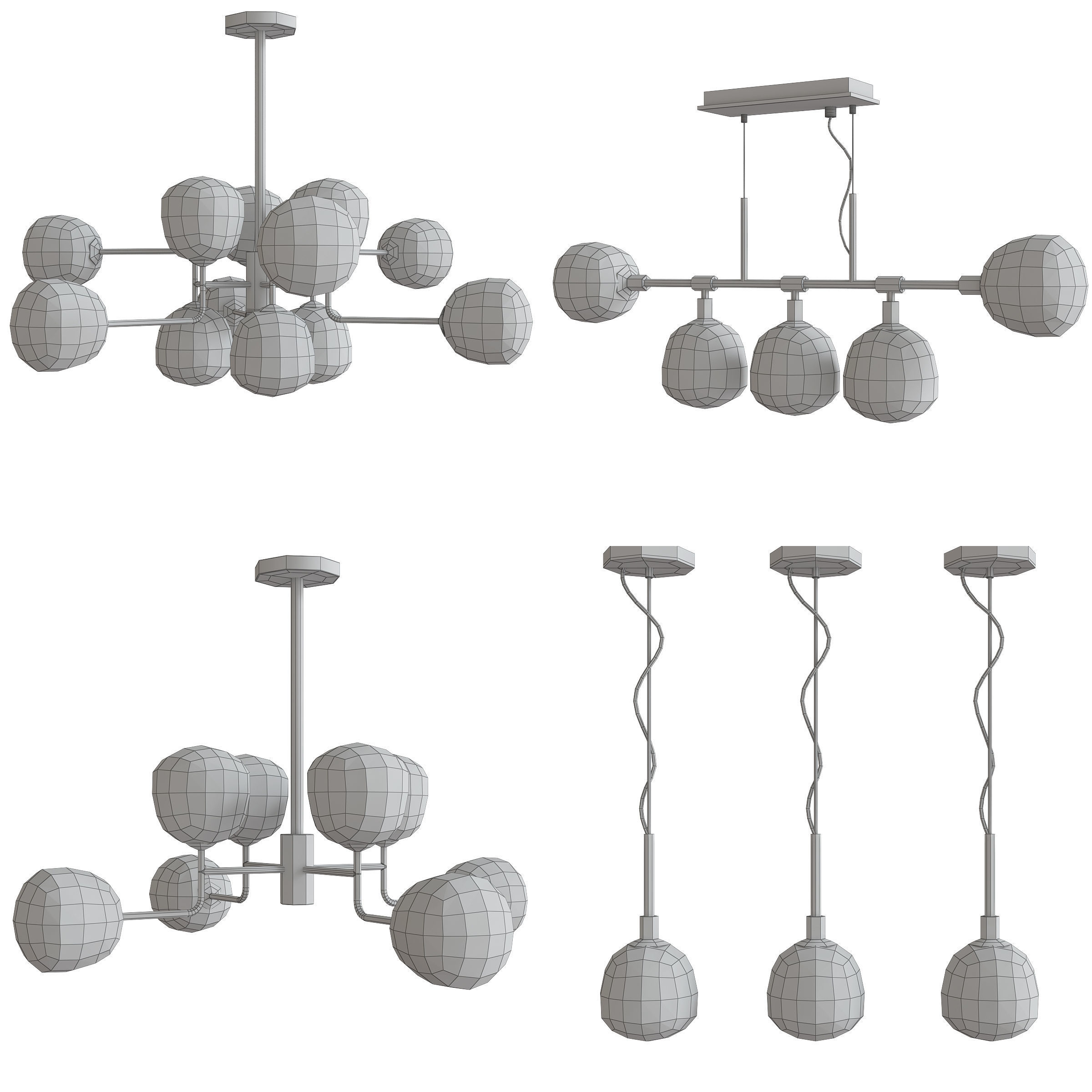 Chandeliers collection mega pack 100 models _121