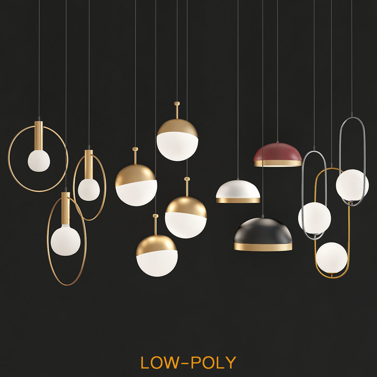 Chandeliers collection mega pack 100 models _91