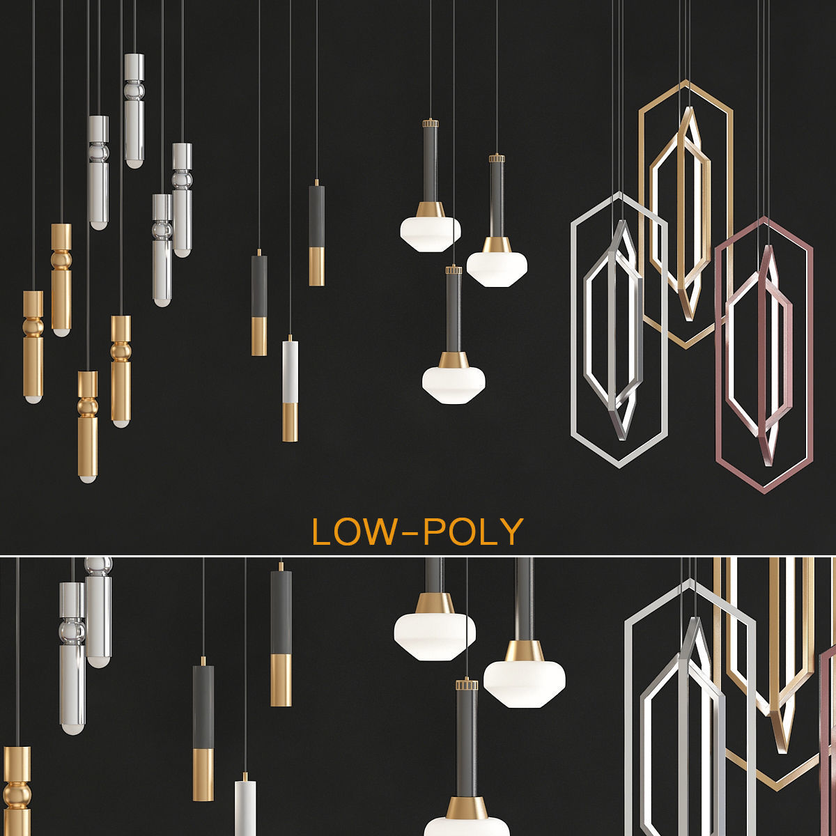 Chandeliers collection mega pack 100 models _98