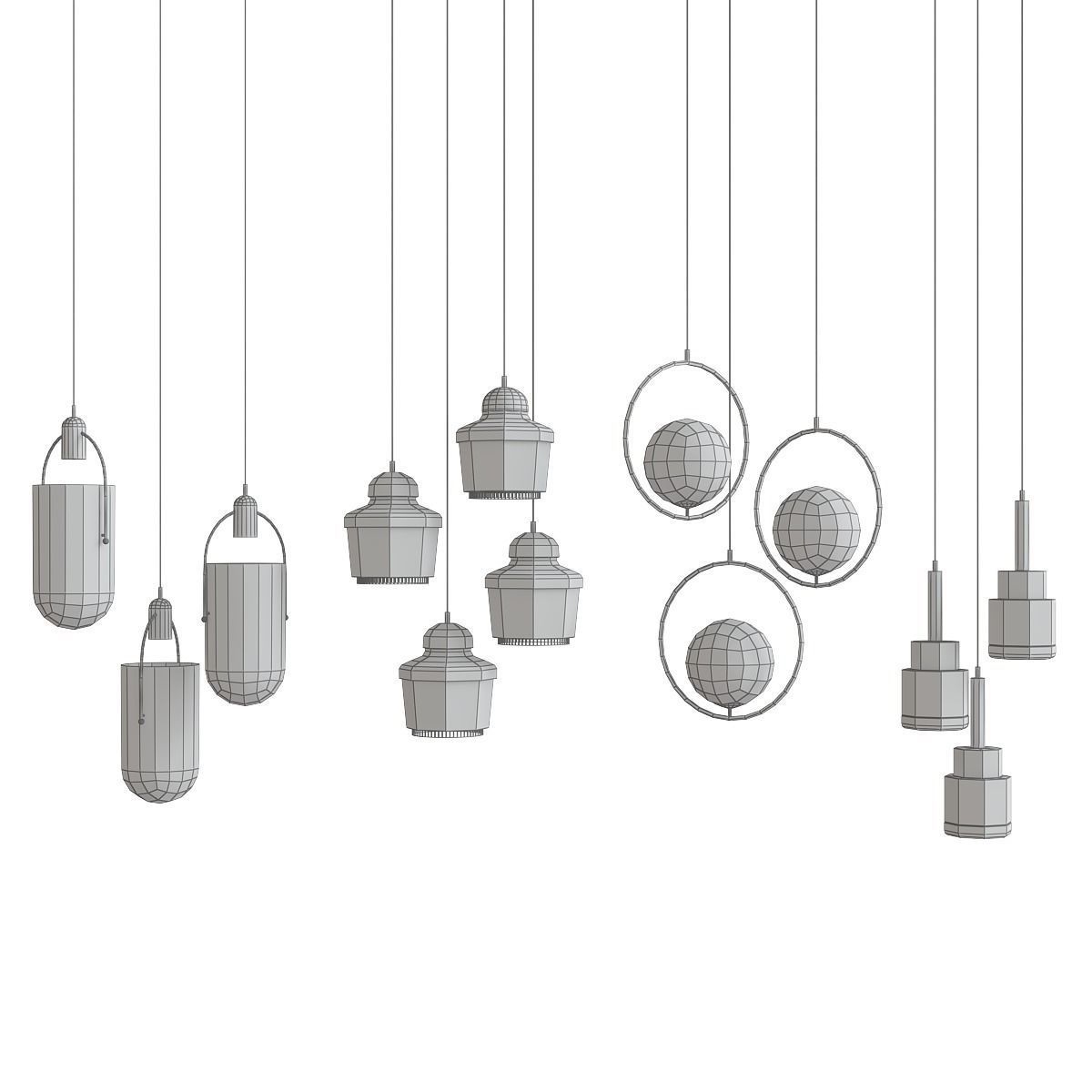 Chandeliers collection mega pack 100 models _126