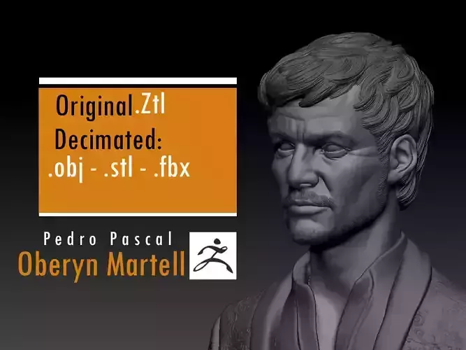 Pedro Pascal -  Oberyn Martell - Game Of Thrones 3D print model