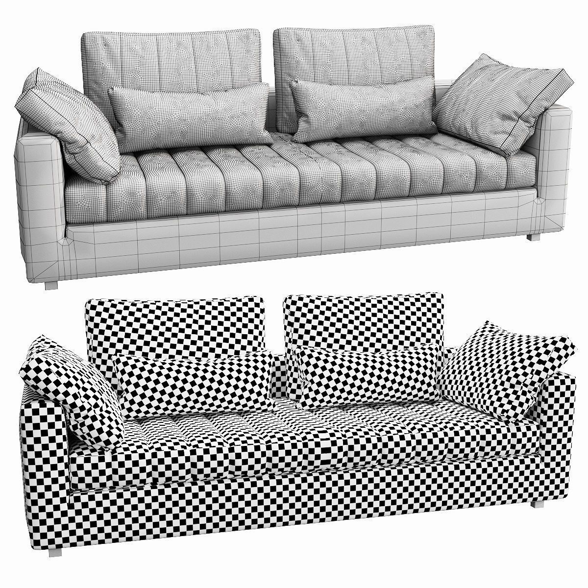 Linteloo Moreno 3 Seater 3D model_3