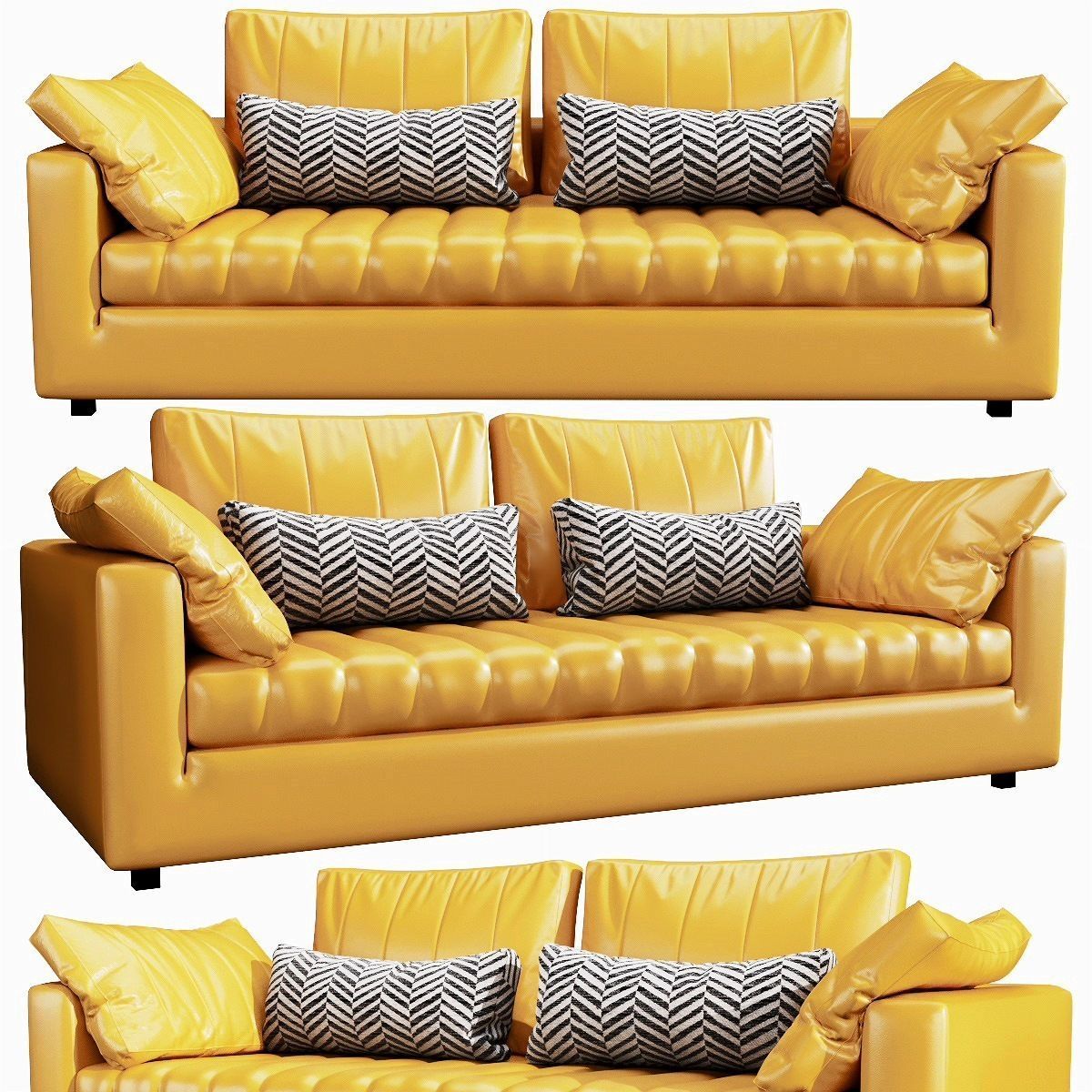 Linteloo Moreno 3 Seater 3D model_1