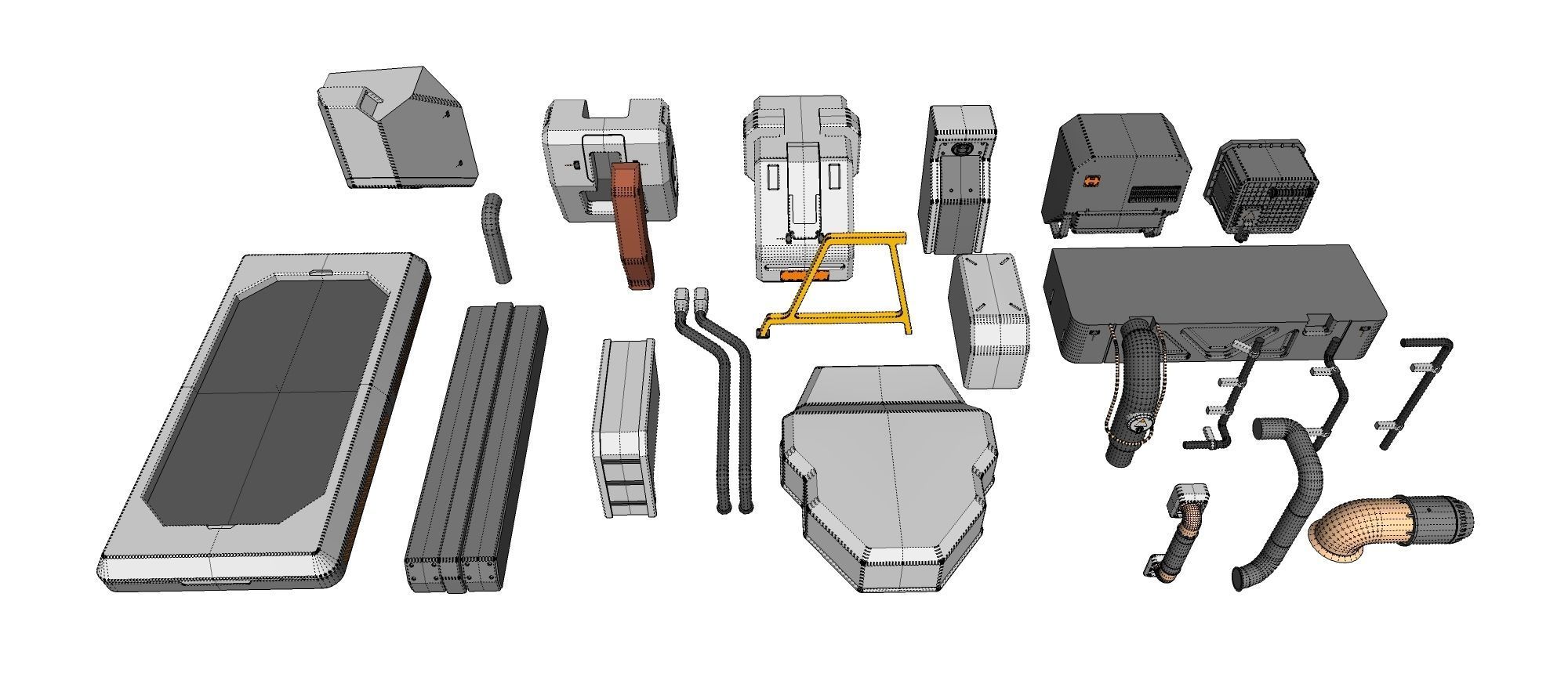 Sci-Fi architecture Elements collection 17 3D model_22