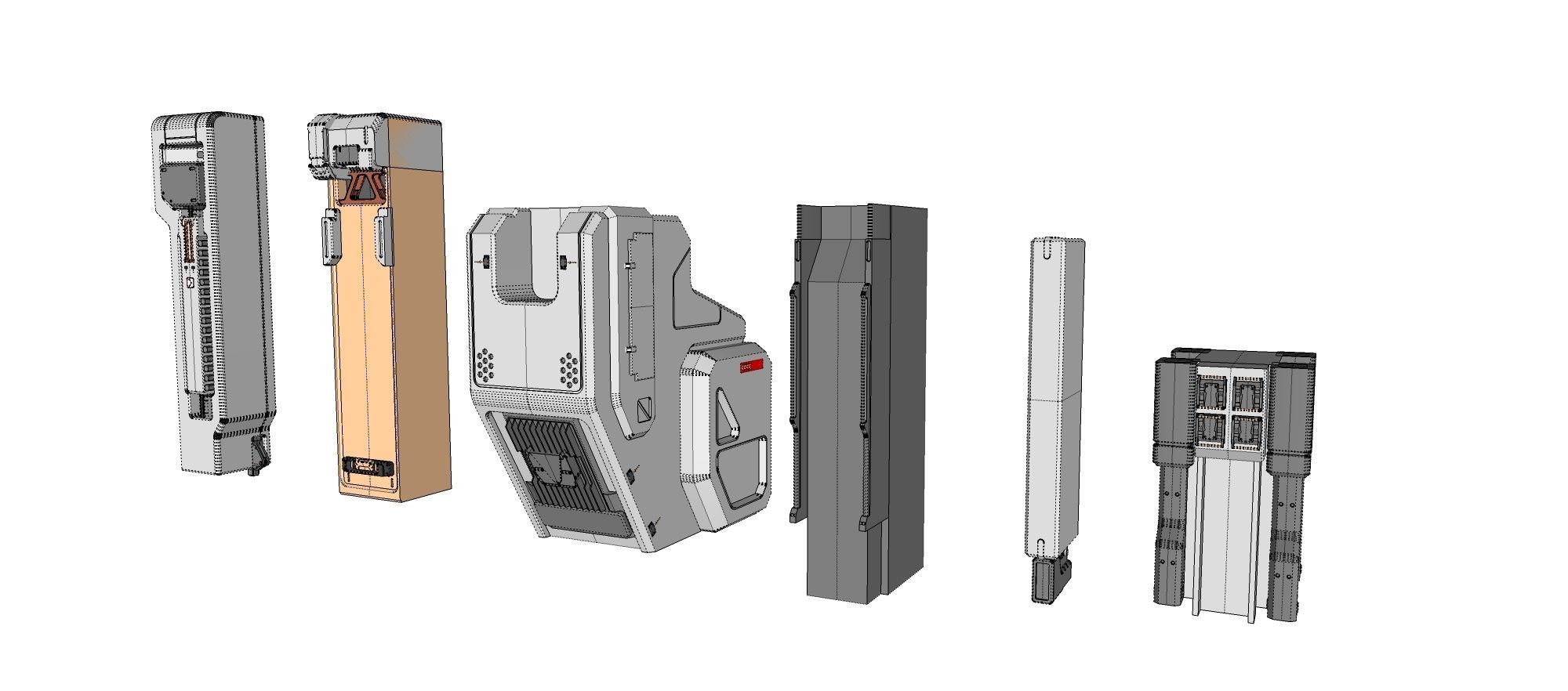 Sci-Fi architecture Elements collection 17 3D model_15