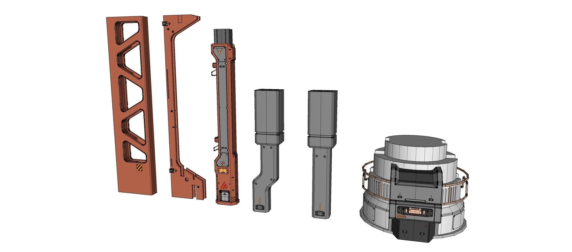 Sci-Fi architecture Elements collection 17 3D model_17