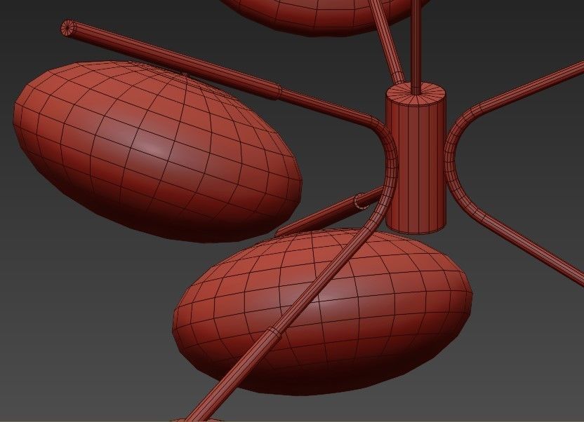 Champignon Chandelier 3D model_5