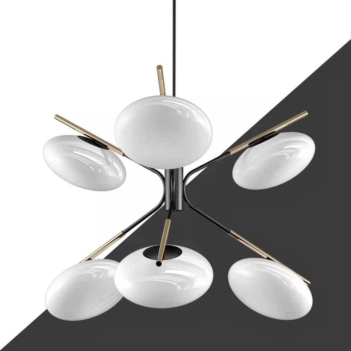 Champignon Chandelier 3D model_0