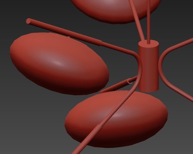 Champignon Chandelier 3D model_6