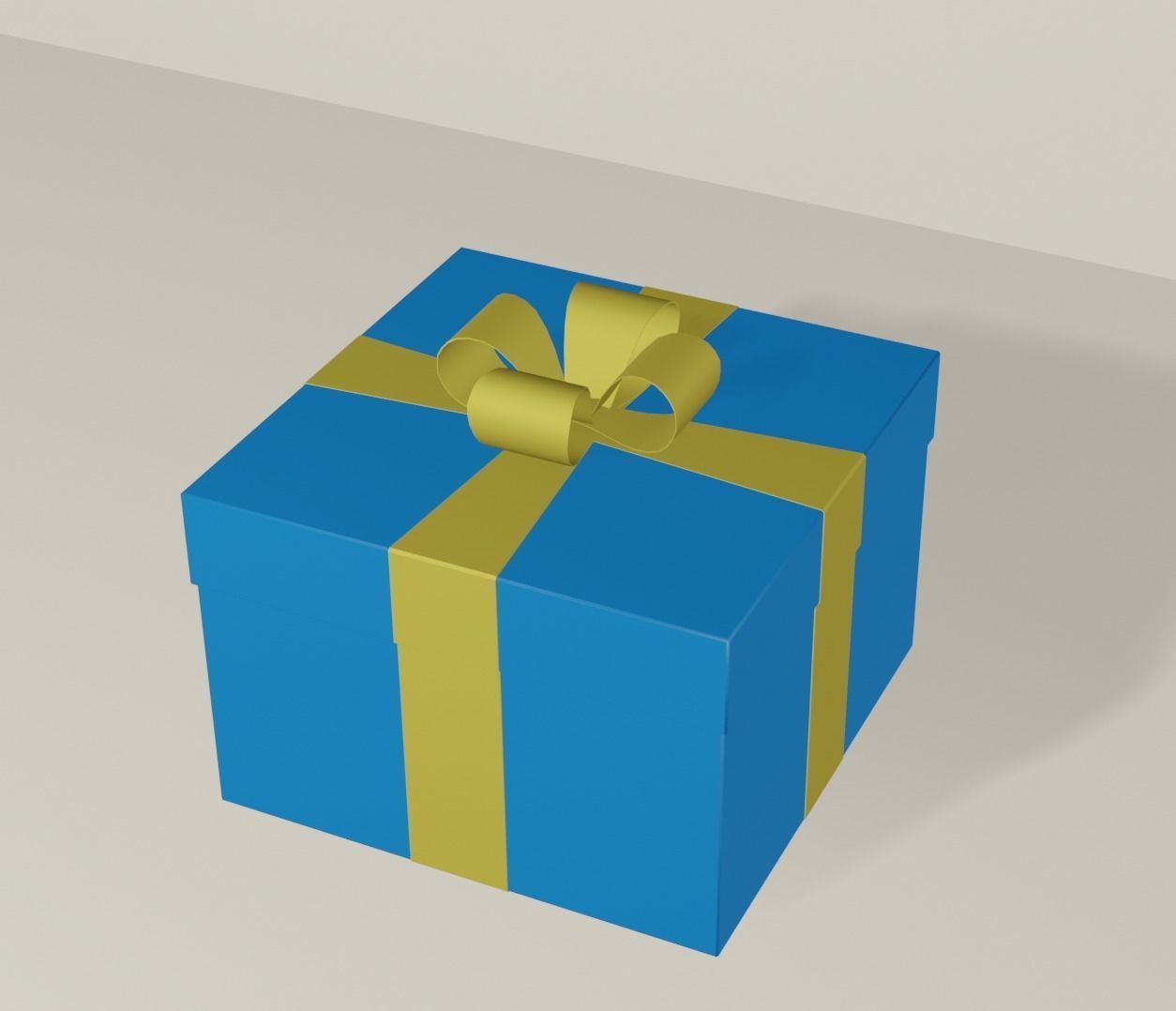 Cartoon presents Low-poly 3D model_5