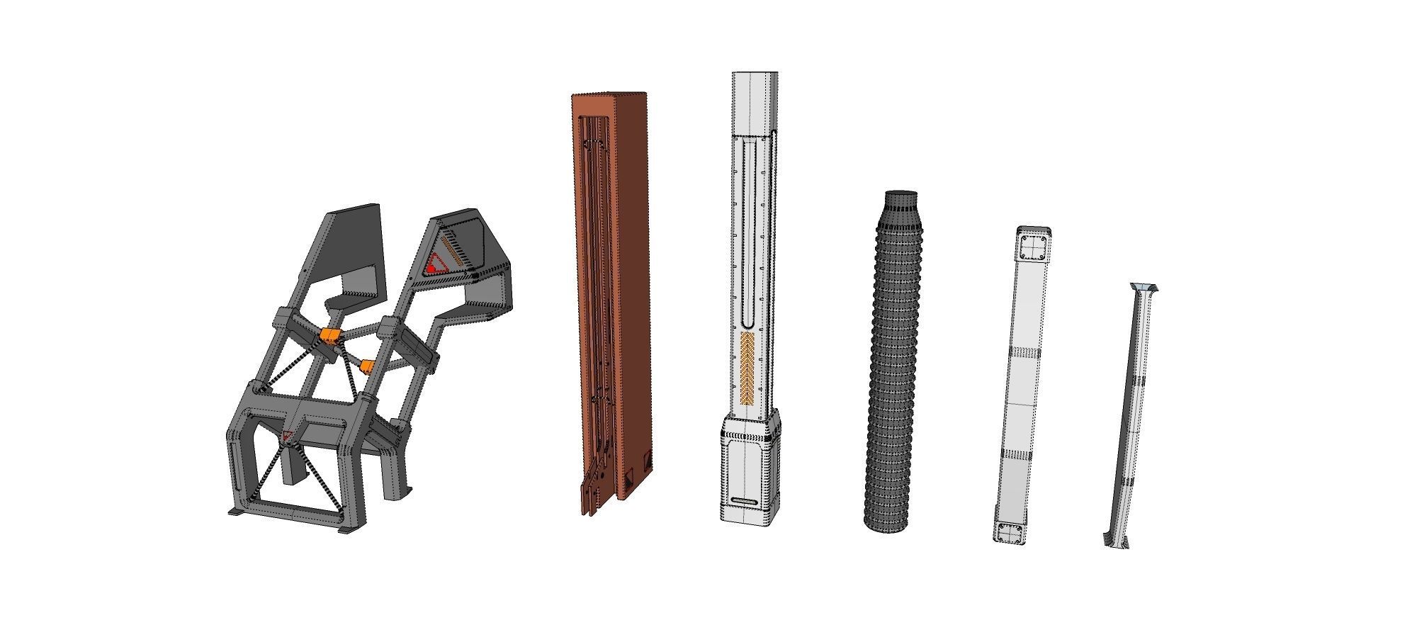 Sci-Fi architecture Elements collection 18 3D model_18