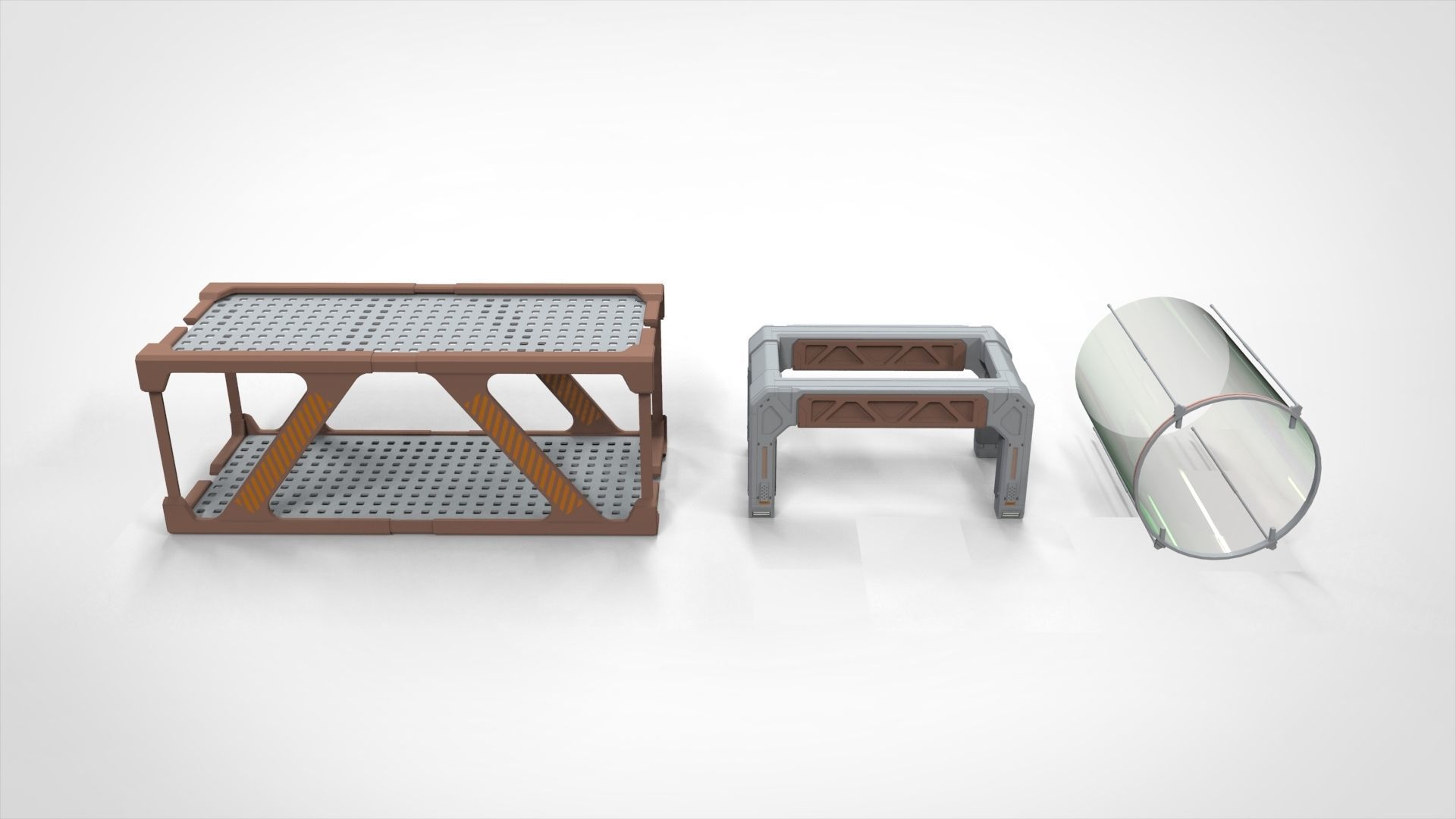 Sci-Fi architecture Elements collection 18 3D model_7