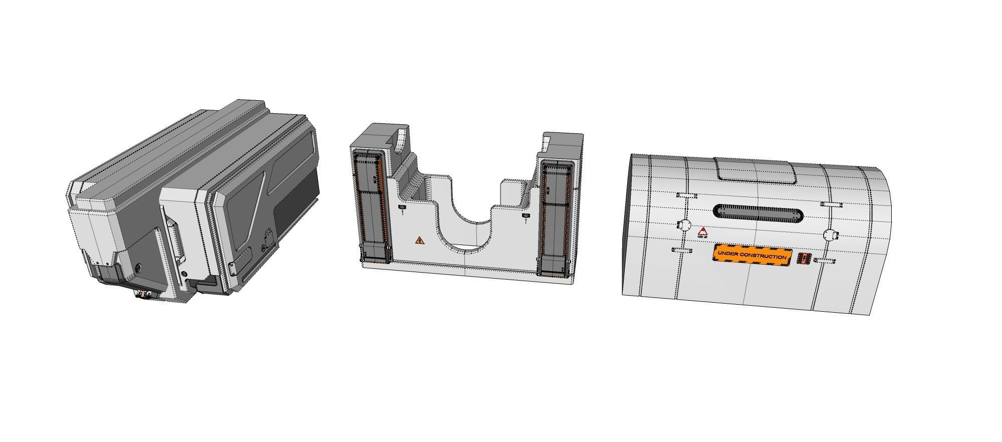 Sci-Fi architecture Elements collection 18 3D model_29