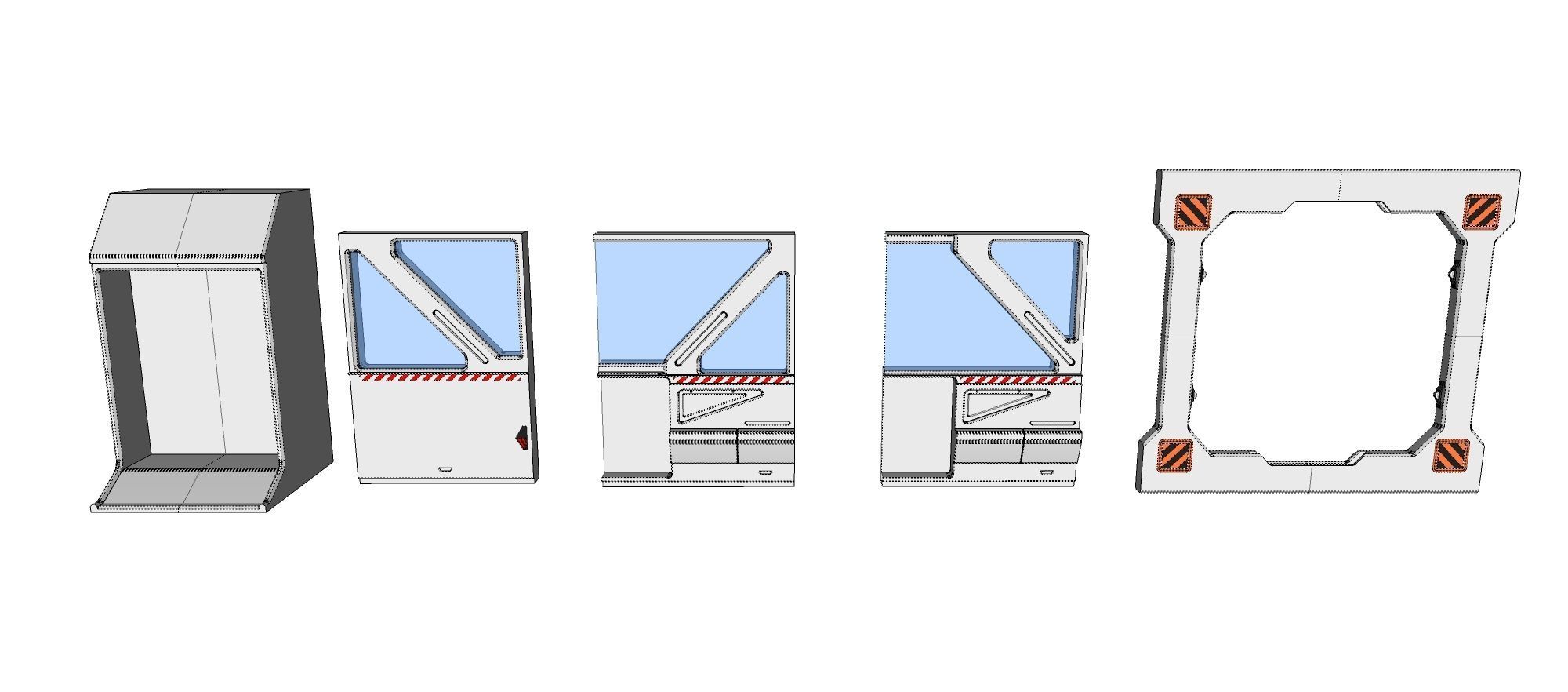 Sci-Fi architecture Elements collection 18 3D model_28