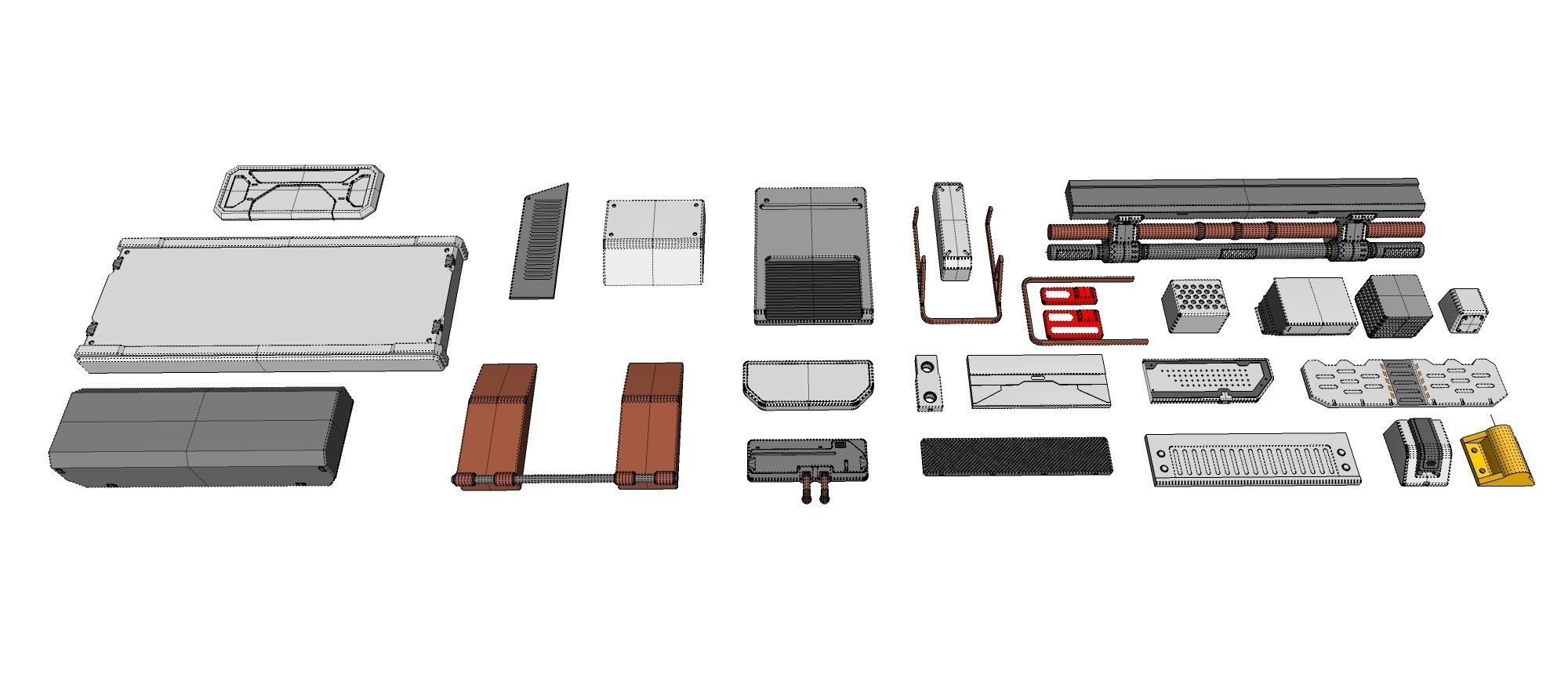 Sci-Fi architecture Elements collection 18 3D model_25