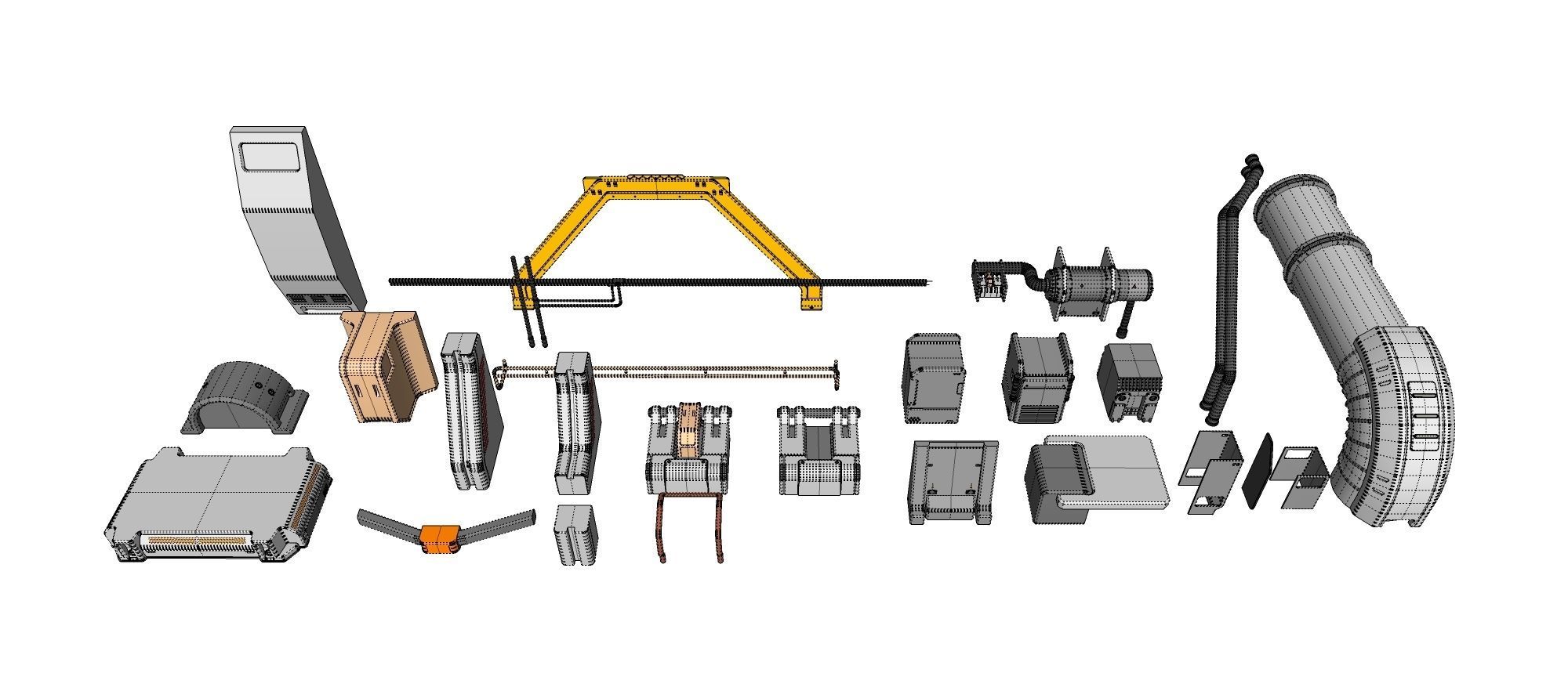 Sci-Fi architecture Elements collection 18 3D model_21