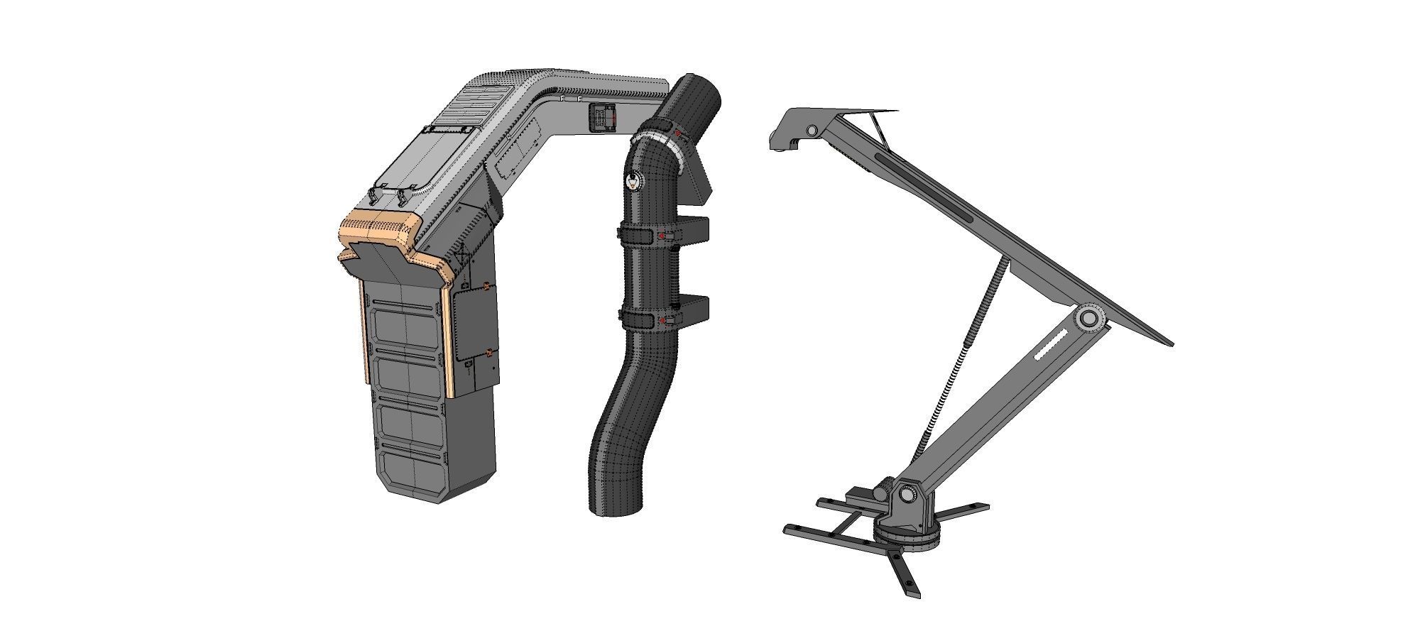 Sci-Fi architecture Elements collection 18 3D model_16