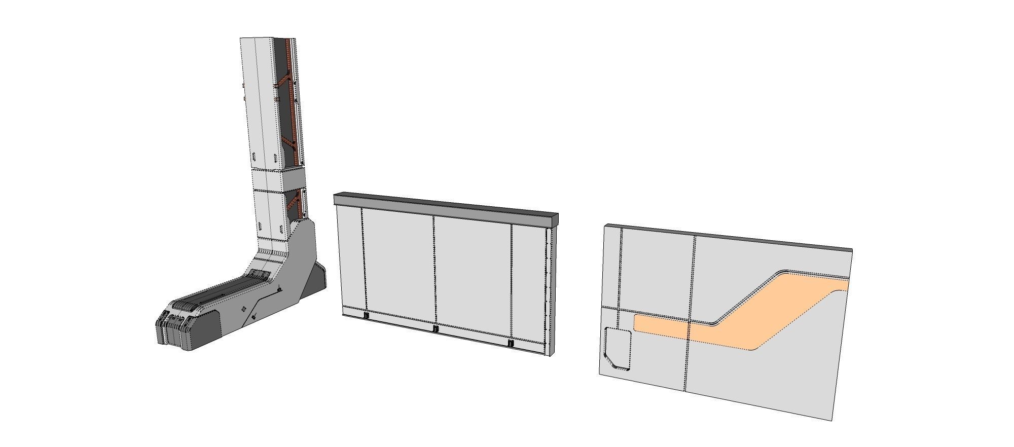 Sci-Fi architecture Elements collection 19 3D model_29