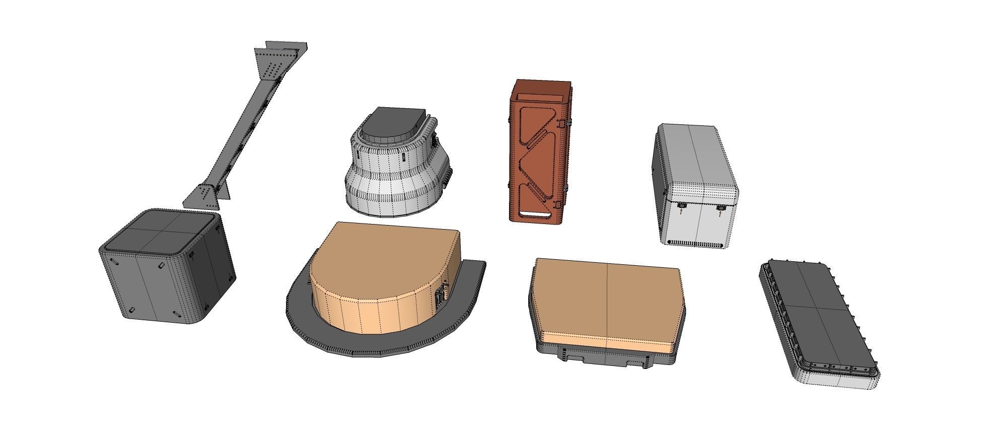 Sci-Fi architecture Elements collection 19 3D model_23