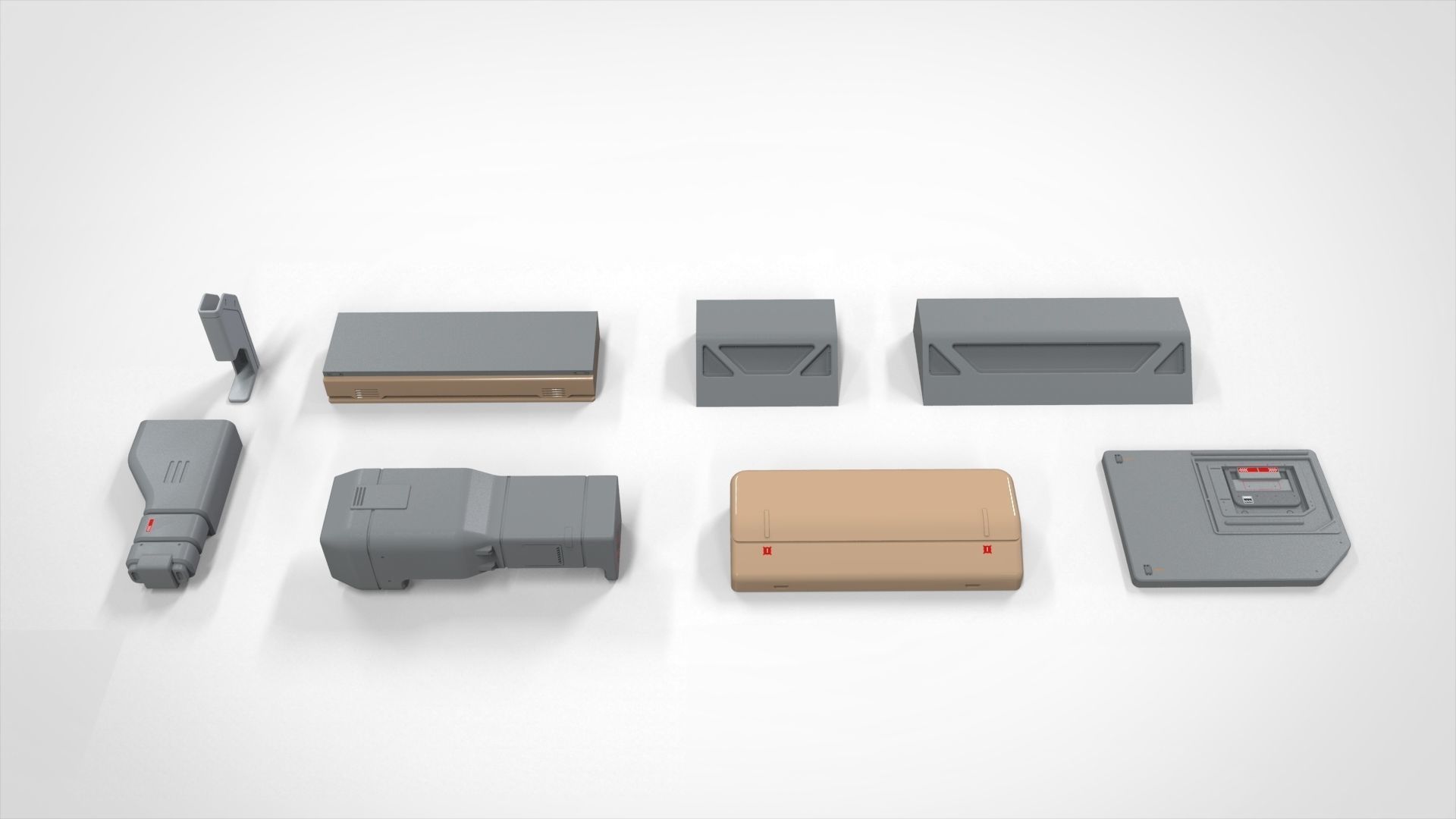 Sci-Fi architecture Elements collection 19 3D model_12