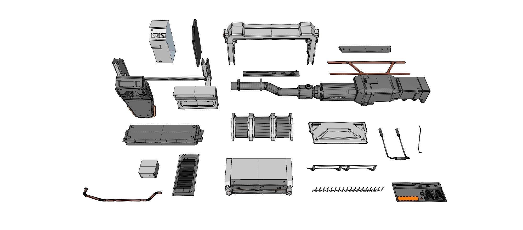 Sci-Fi architecture Elements collection 19 3D model_19