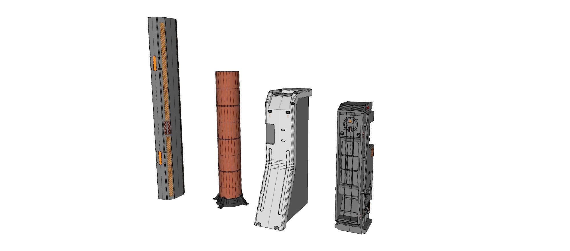 Sci-Fi architecture Elements collection 19 3D model_20