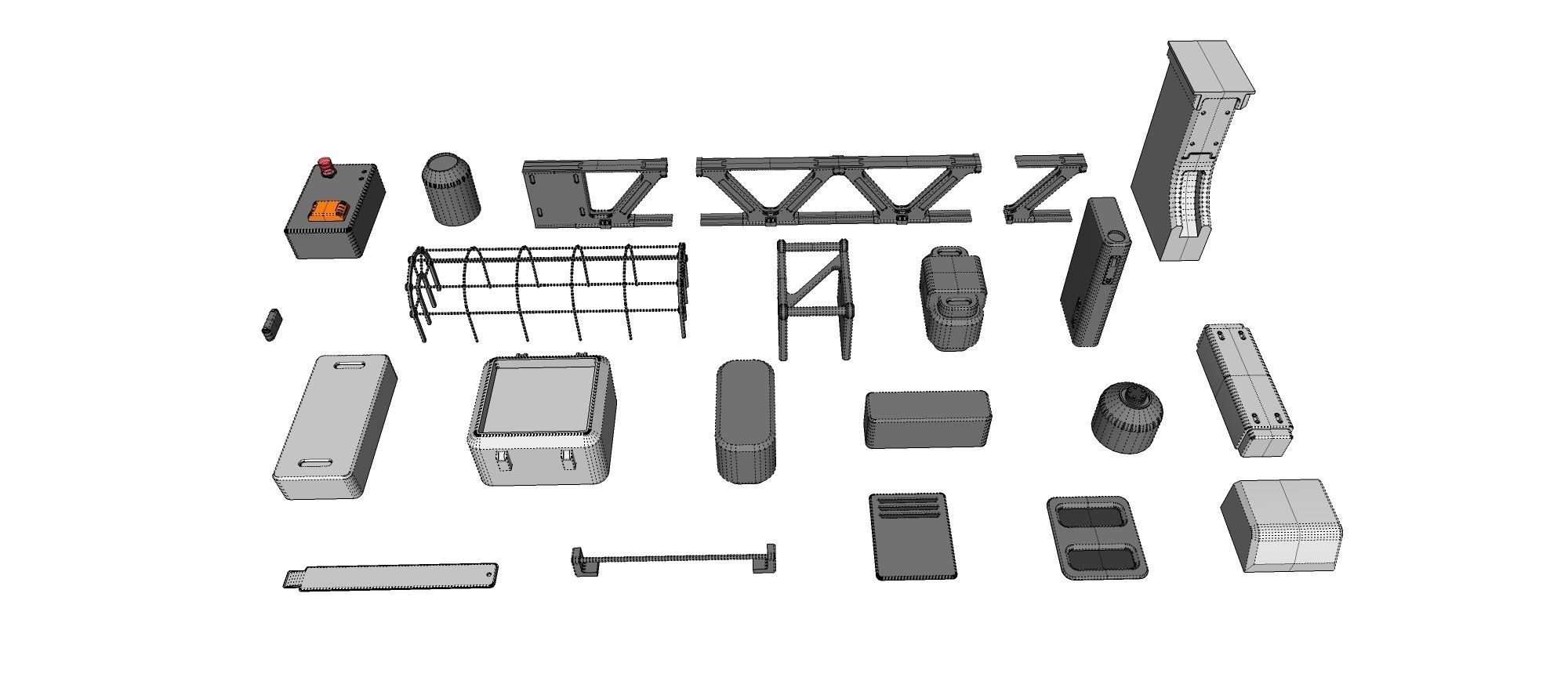 Sci-Fi architecture Elements collection 19 3D model_17