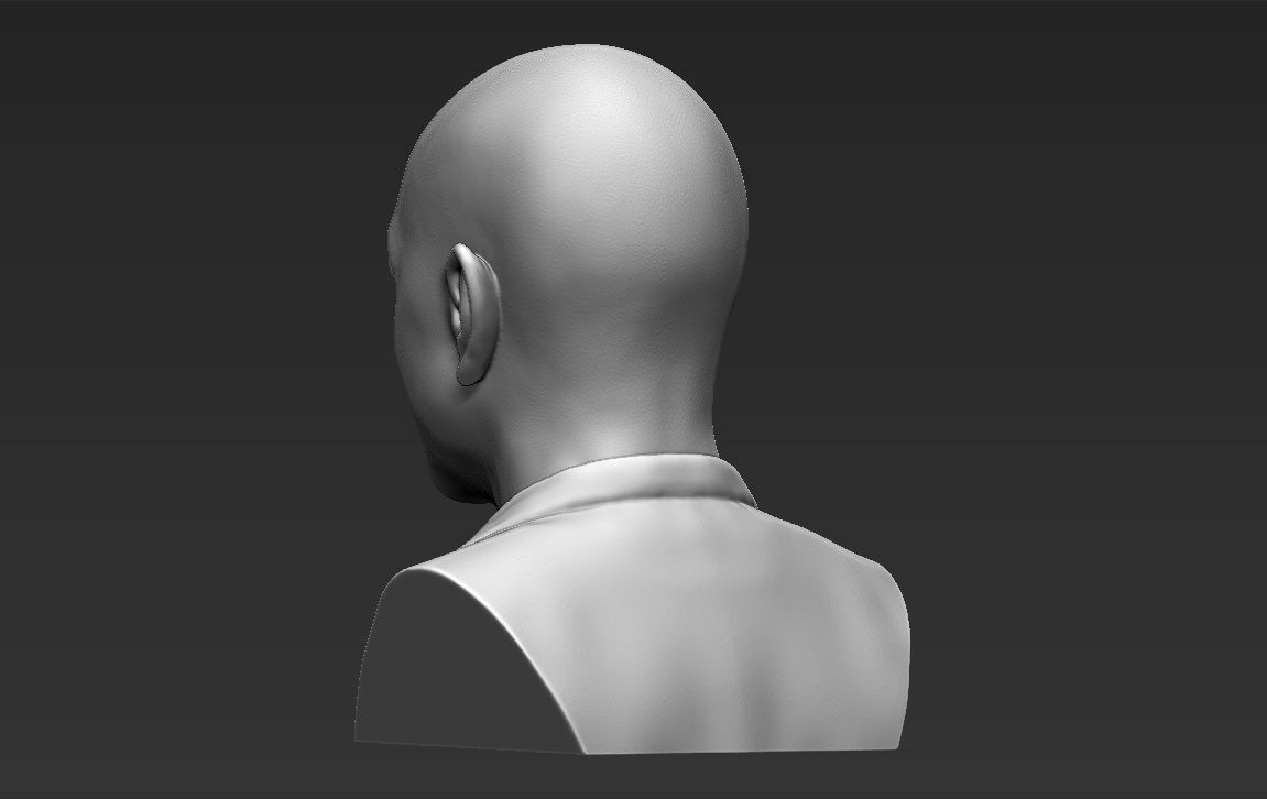 Jeff Bezos bust 3D printing ready stl obj formats 3D print model_4