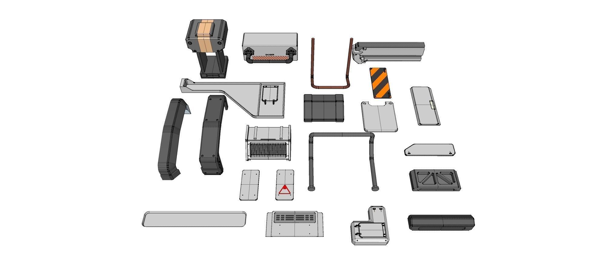 Sci-Fi architecture Elements collection 20 3D model_24