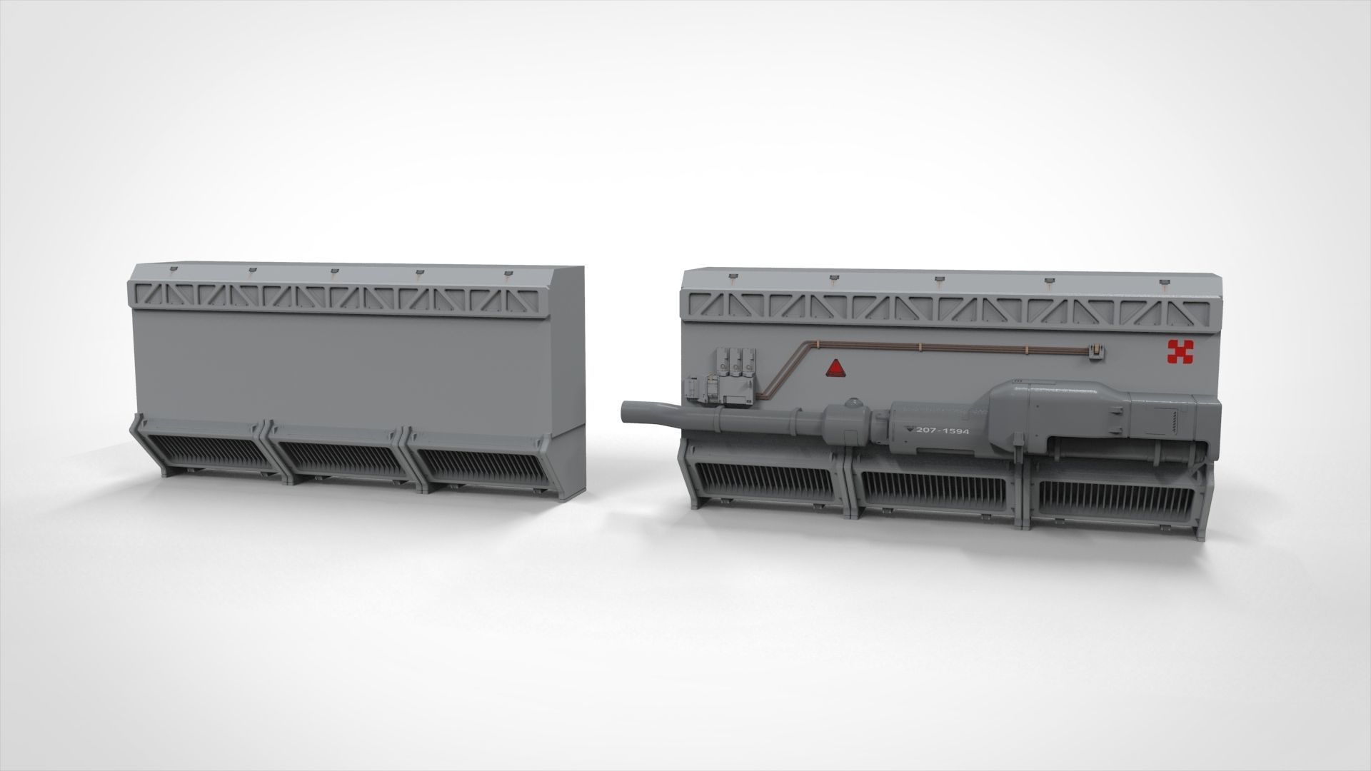 Sci-Fi architecture Elements collection 20 3D model_17