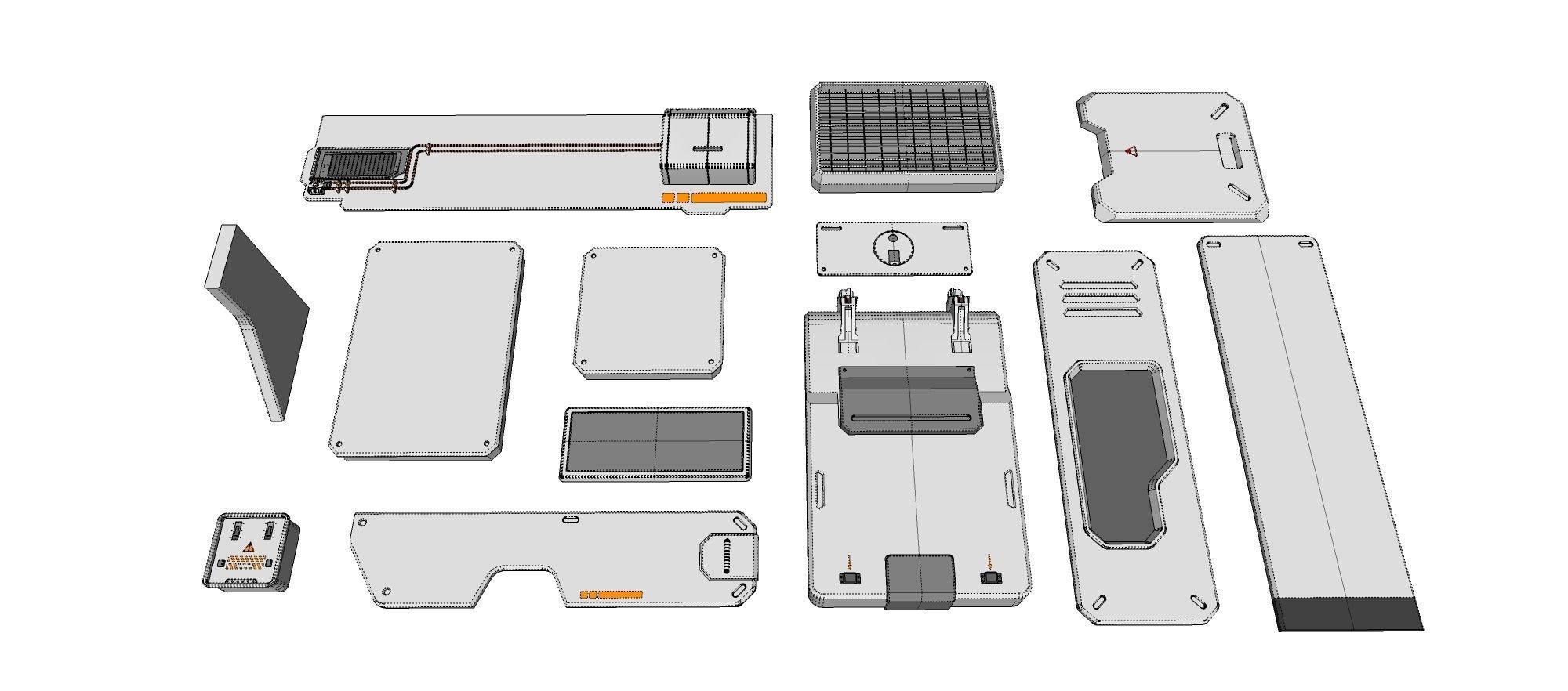 Sci-Fi architecture Elements collection 20 3D model_30