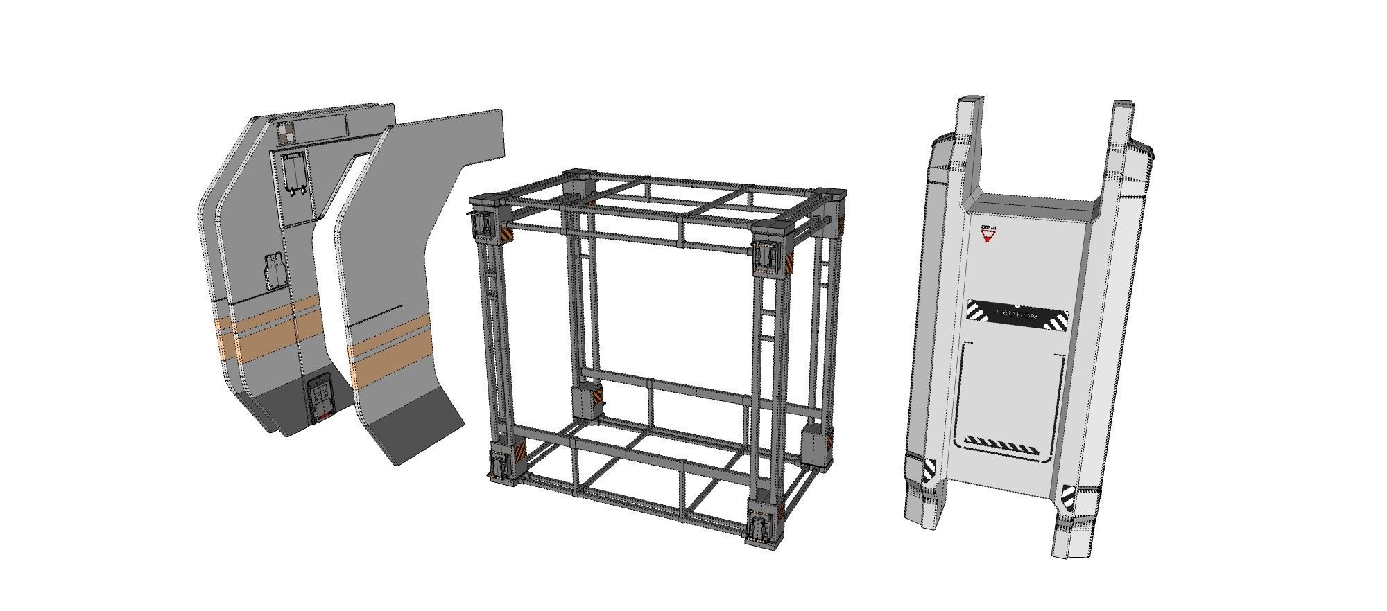 Sci-Fi architecture Elements collection 20 3D model_23
