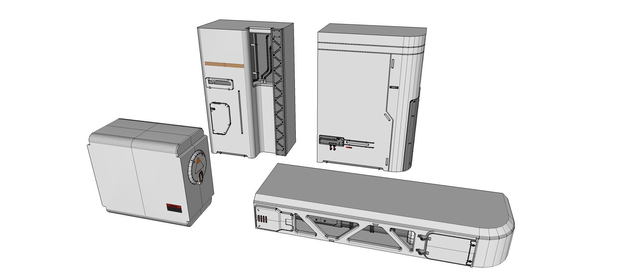 Sci-Fi architecture Elements collection 20 3D model_19