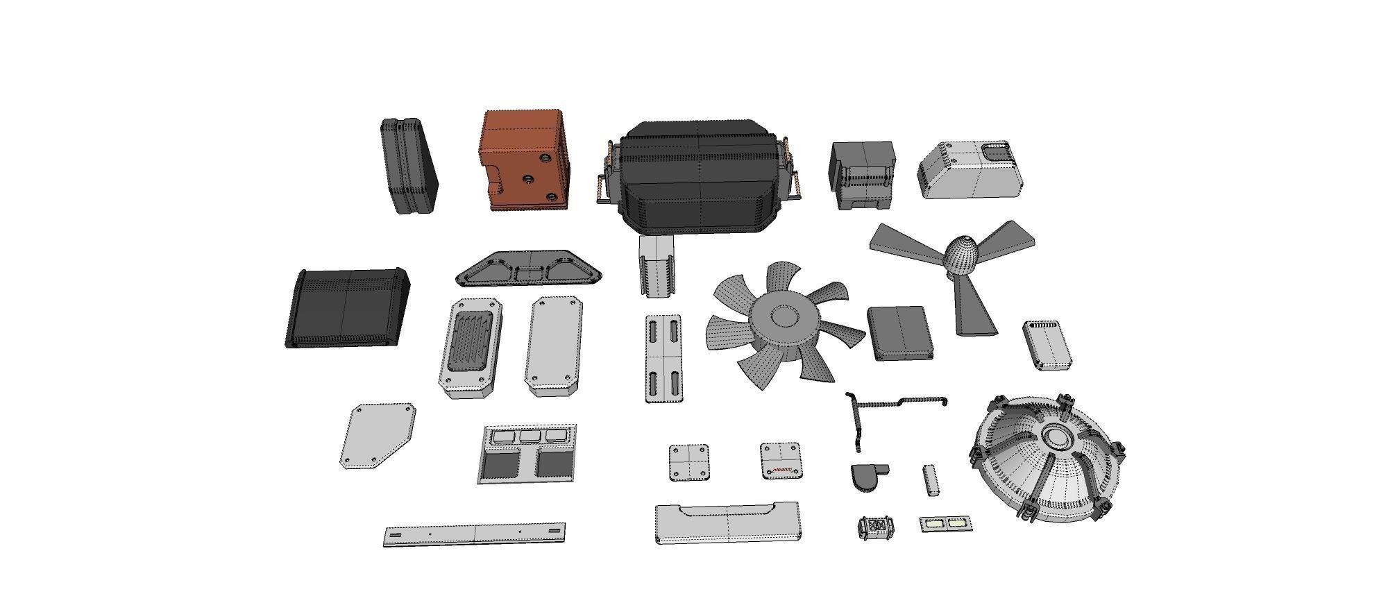 Sci-Fi architecture Elements collection 20 3D model_28