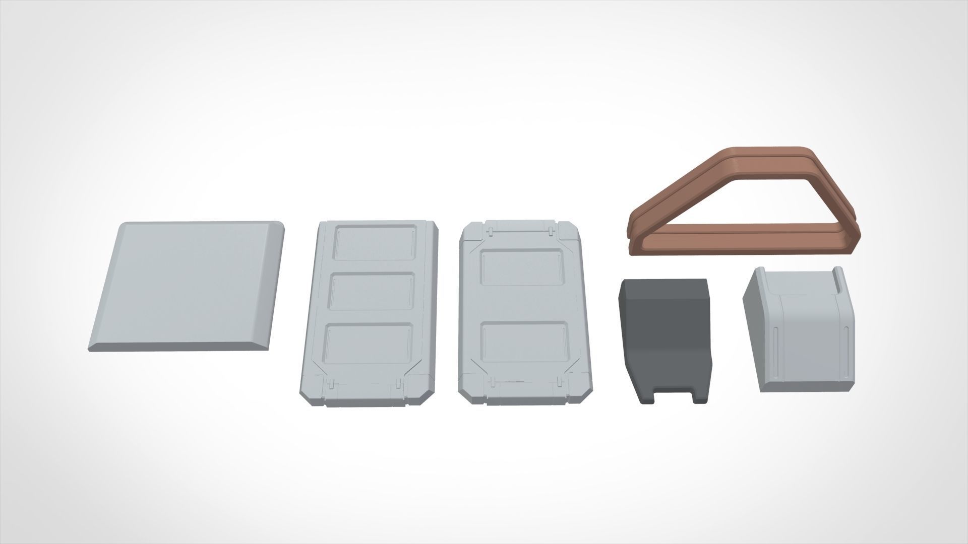 Sci-Fi architecture Elements collection 20 3D model_12