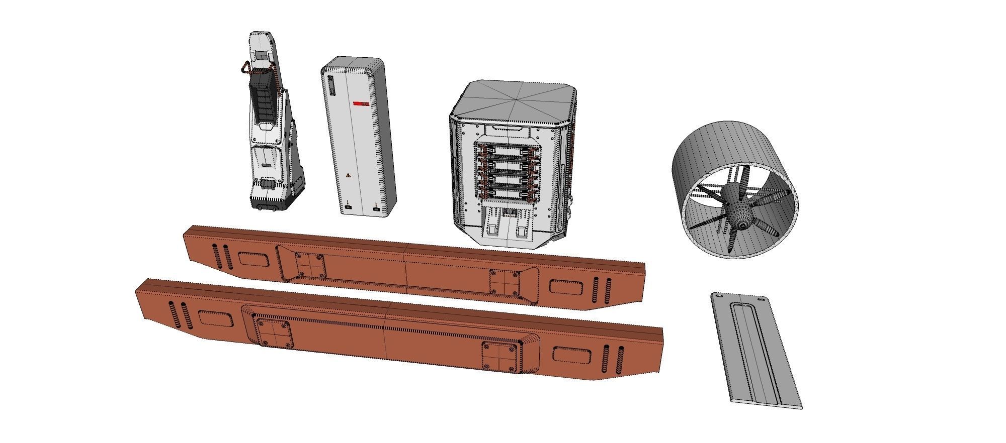 Sci-Fi architecture Elements collection 20 3D model_22