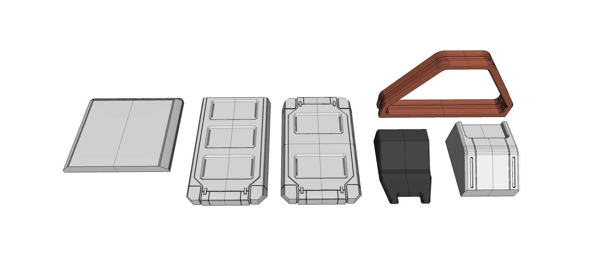 Sci-Fi architecture Elements collection 20 3D model_29